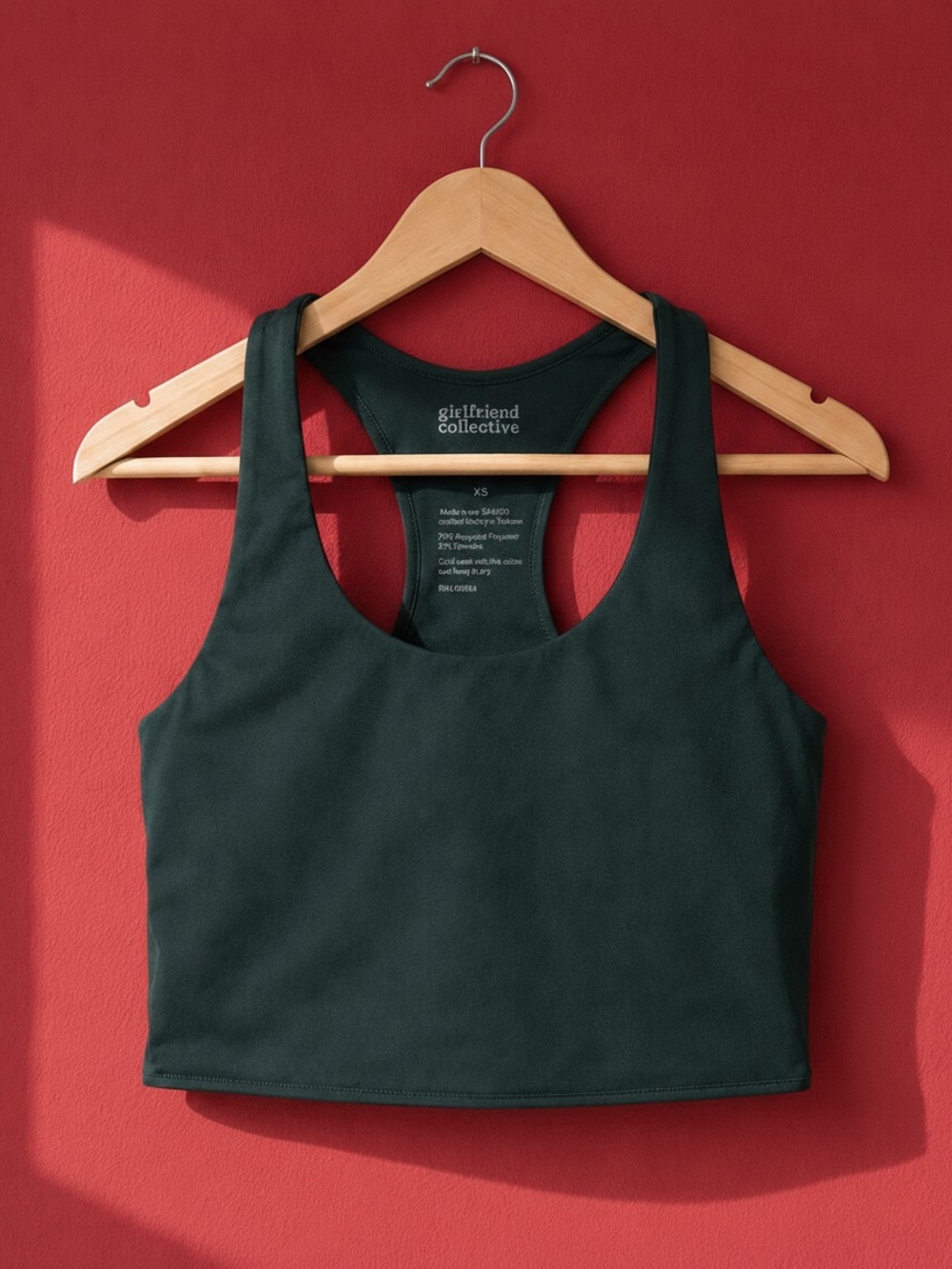 Girlfriend Collective Paloma Racerback Sports Bra Moss Green XS